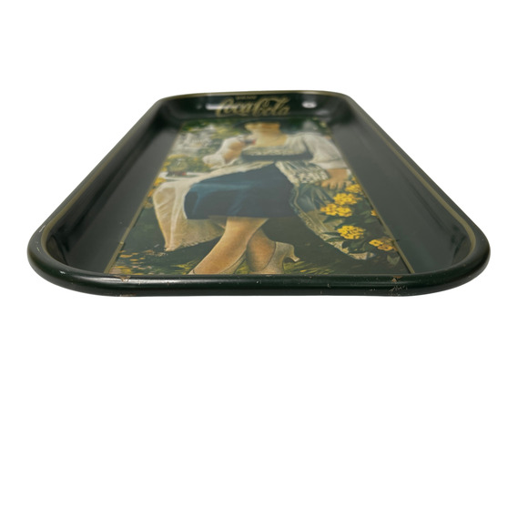 Vintage Coca-Cola Tin Tray 1921 Autumn Girl Coke Advertising Rereleased 1973 - Picture 5 of 10